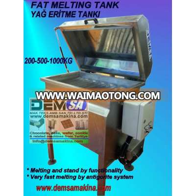 fat melting tank, oil melter, margarine melting